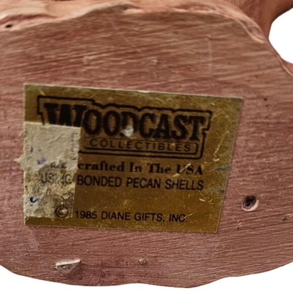 Vintage Roadrunner Pecan Shell Resin Figurine Sculpture 1985 Diane Gifts - Picture 4 of 5